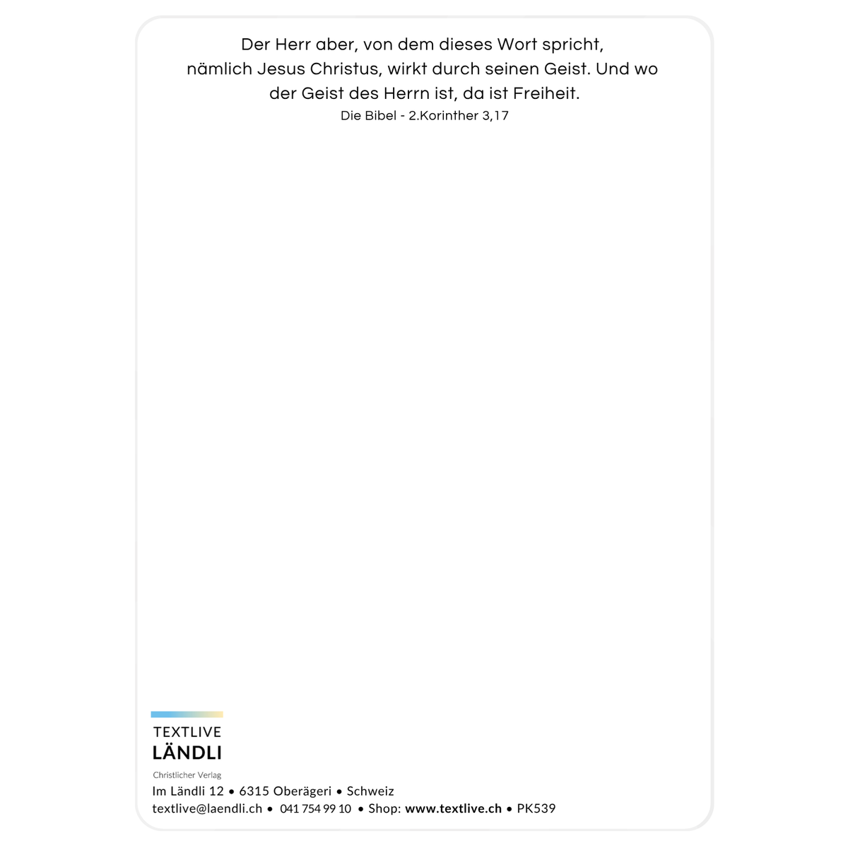 Postkarte - "frei"