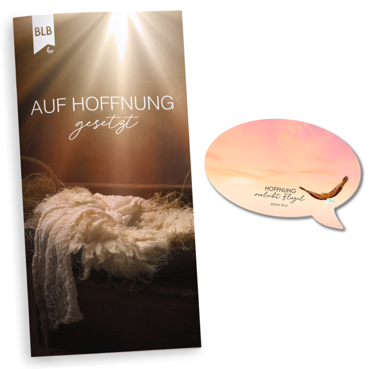 Weihnachtskarte "Auf Hoffnung gesetzt" - mit Geschichte und Give-Away
