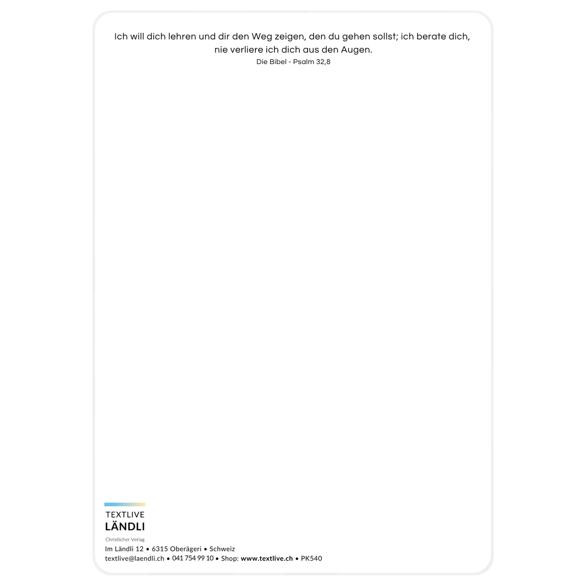 Postkarte - "gesegnet"