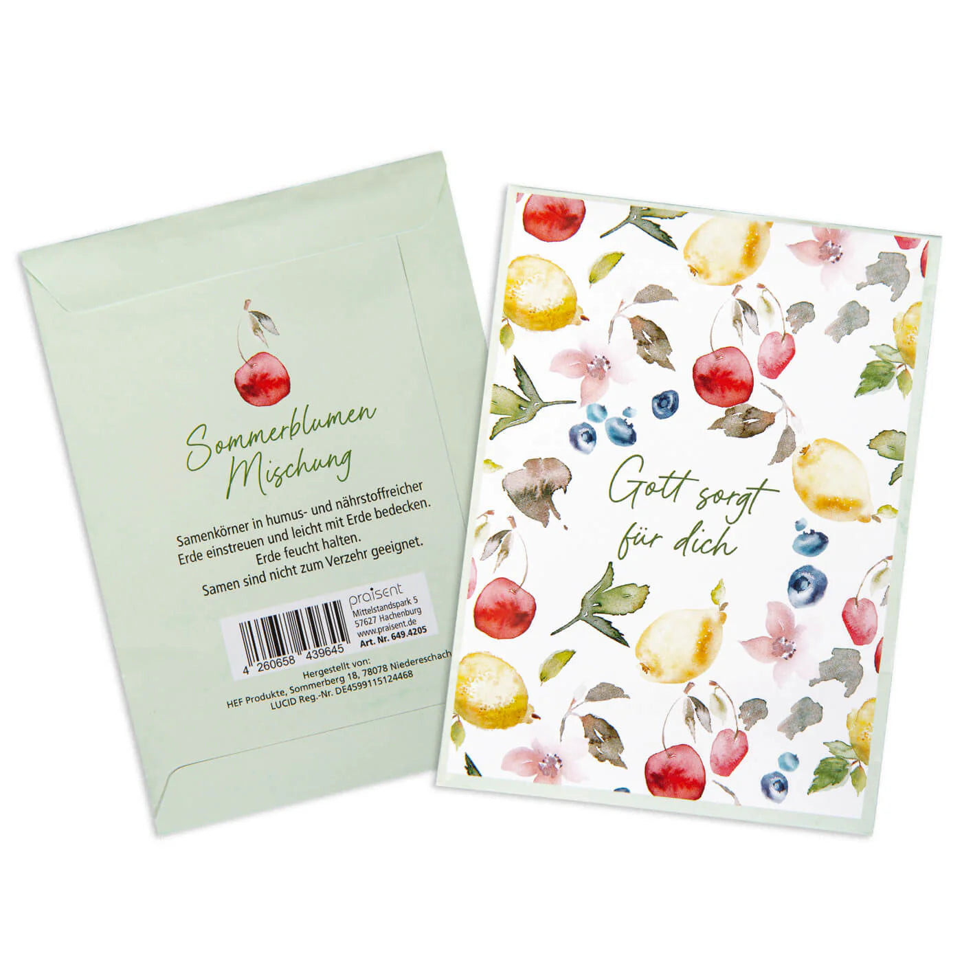 Blumensamen-Tütchen - Gott sorgt für dich