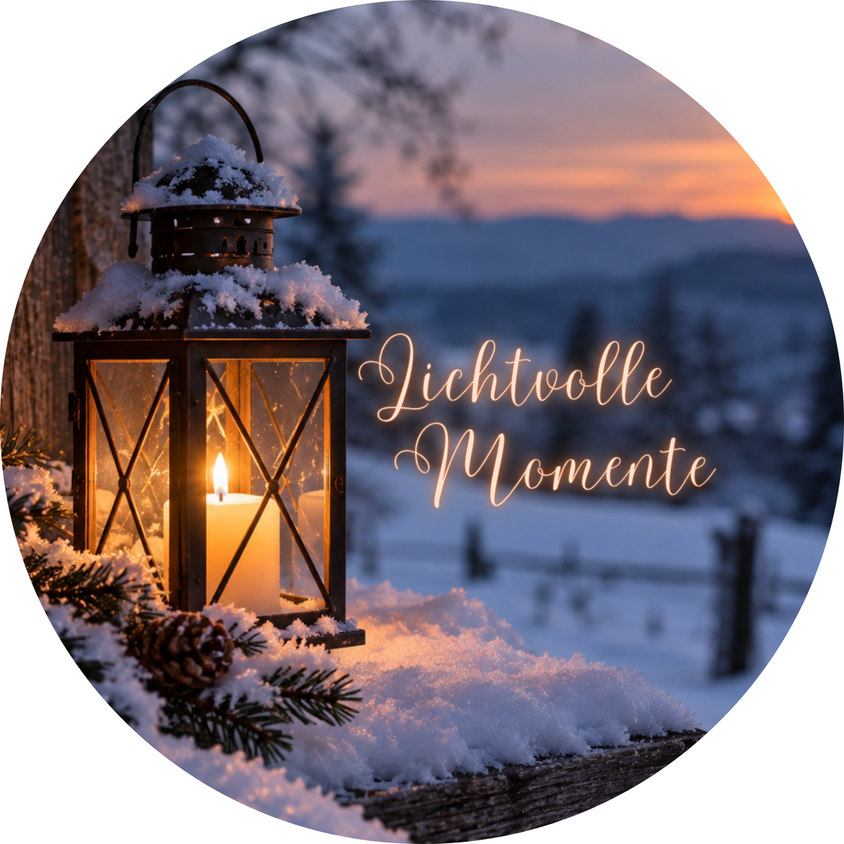 Runde Karte - Lichtvolle Momente