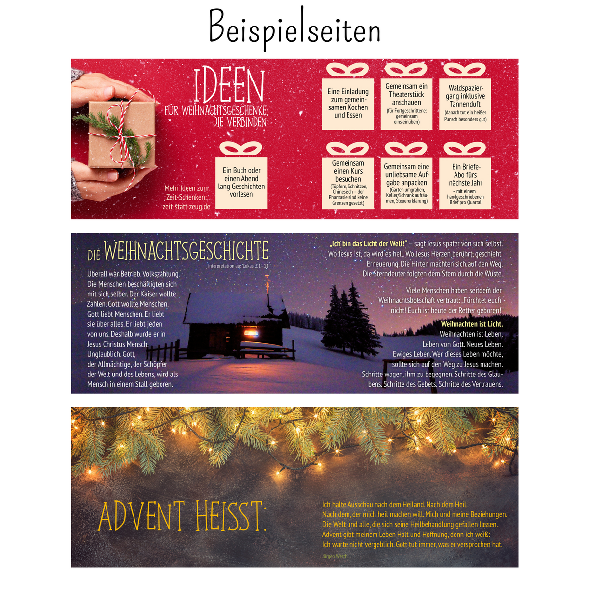 Advents- & Weihnachtsbroschüre "Oh du fröhliche Weihnachtszeit"