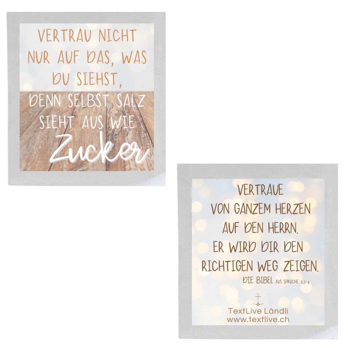 Zuckertütchen - Vertrau nicht nur auf das, was du siehst...