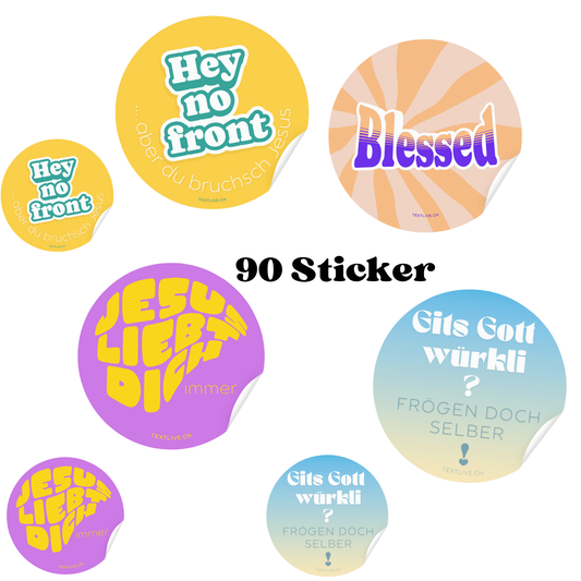 Set 9x 10 Sticker = 90 Sticker