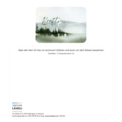 Postkarte - "KRAFT" Berge