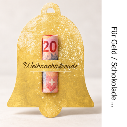 Karte mit Schlitz - Weihnachtsfreude