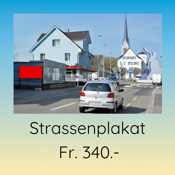 Strassenplakat 340. Gits Gott würkli? Frögen doch selber