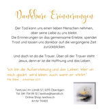 Handmade Paper-Karte - Herzliche Anteilnahme