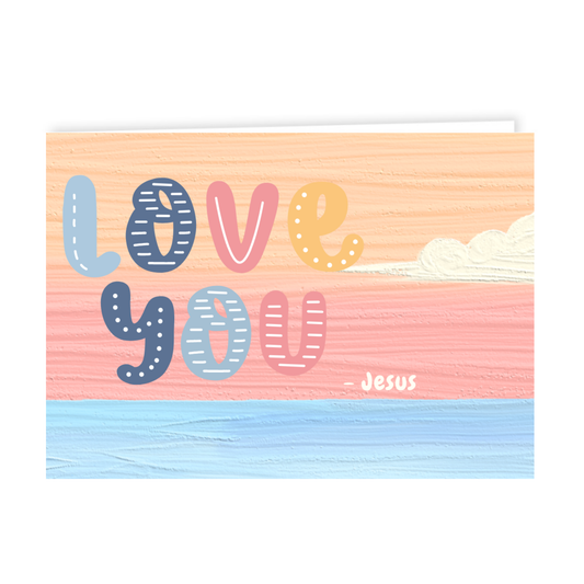 Grusskärtchen - Love you - Jesus