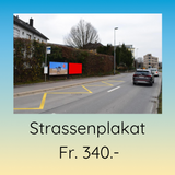 Strassenplakat 340. Gits Gott würkli? Frögen doch selber