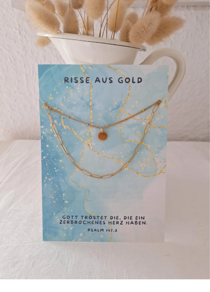 Schmuck: Halskette mit Karte - RISSE
