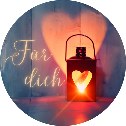 Runde Karte "Für dich"