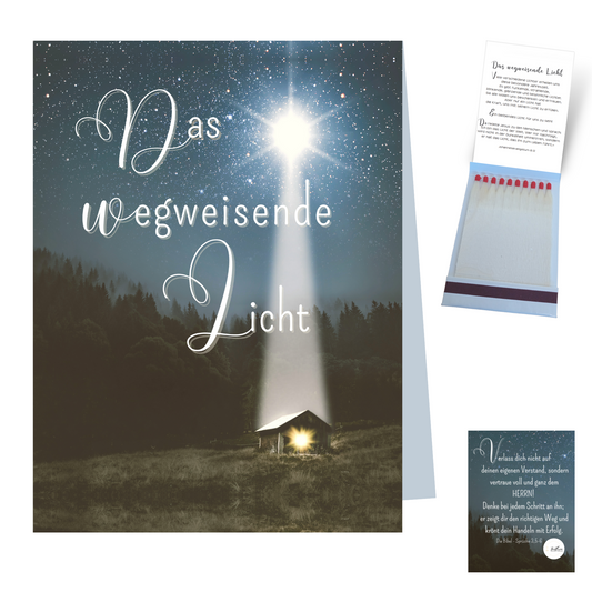 Streichholz-Briefchen 'Das wegweisende Licht'