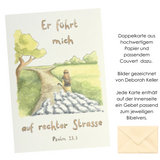 Doppelkarten Psalm 23 - 5er SET - Sabine Herold