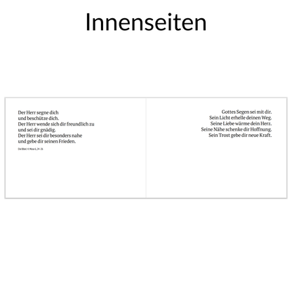 Doppelkarte - Segenswünsche