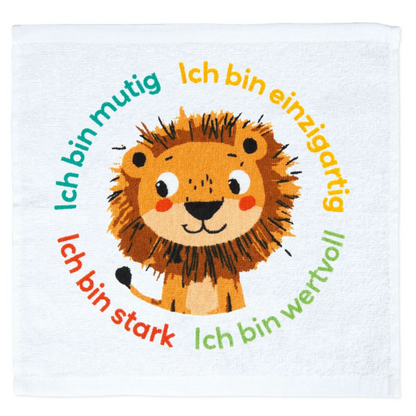 Überraschungs-Handtuch - Löwe