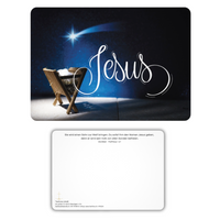 Postkarte 'JESUS' - edler SoftTouch-Effekt (samtweich)
