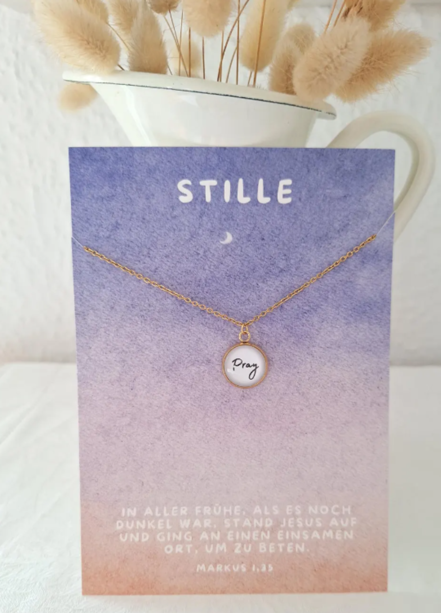 Schmuck: Halskette mit Karte - STILLE