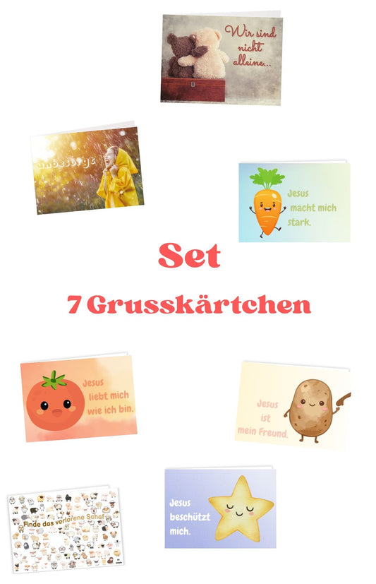 Set 7 Grusskärtchen