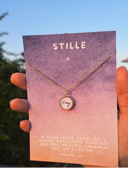 Schmuck: Halskette mit Karte - STILLE