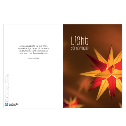 Doppelkarte - Licht der Hoffnung