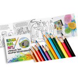 Ausmal-Leporello für Kinder mit 4 Szenen zur Ostergeschichte.