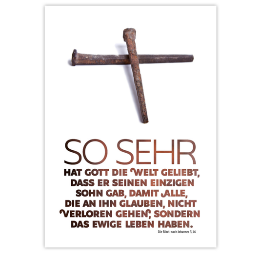 Postkarte - So sehr hat Gott die Welt geliebt