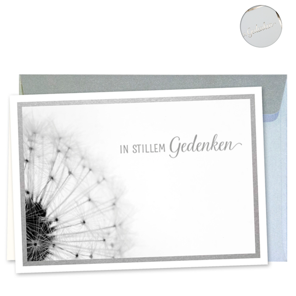 Doppelkarte In stillem Gedenken - mit Couvert
