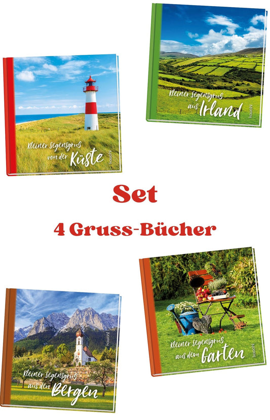 Set 4 Gruss-Bücher