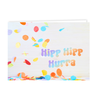 Grusskärtchen - Hipp Hipp Hurra