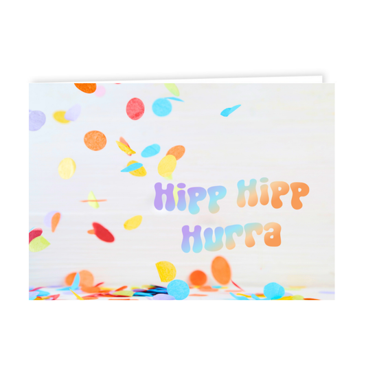 Grusskärtchen - Hipp Hipp Hurra