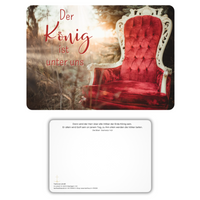 Postkarte - Der König ist unter uns - edler SoftTouch-Effekt (samtweich)