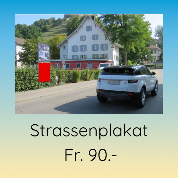 Strassenplakat Fr. 90.- Gits Gott würkli? Frögen doch selber