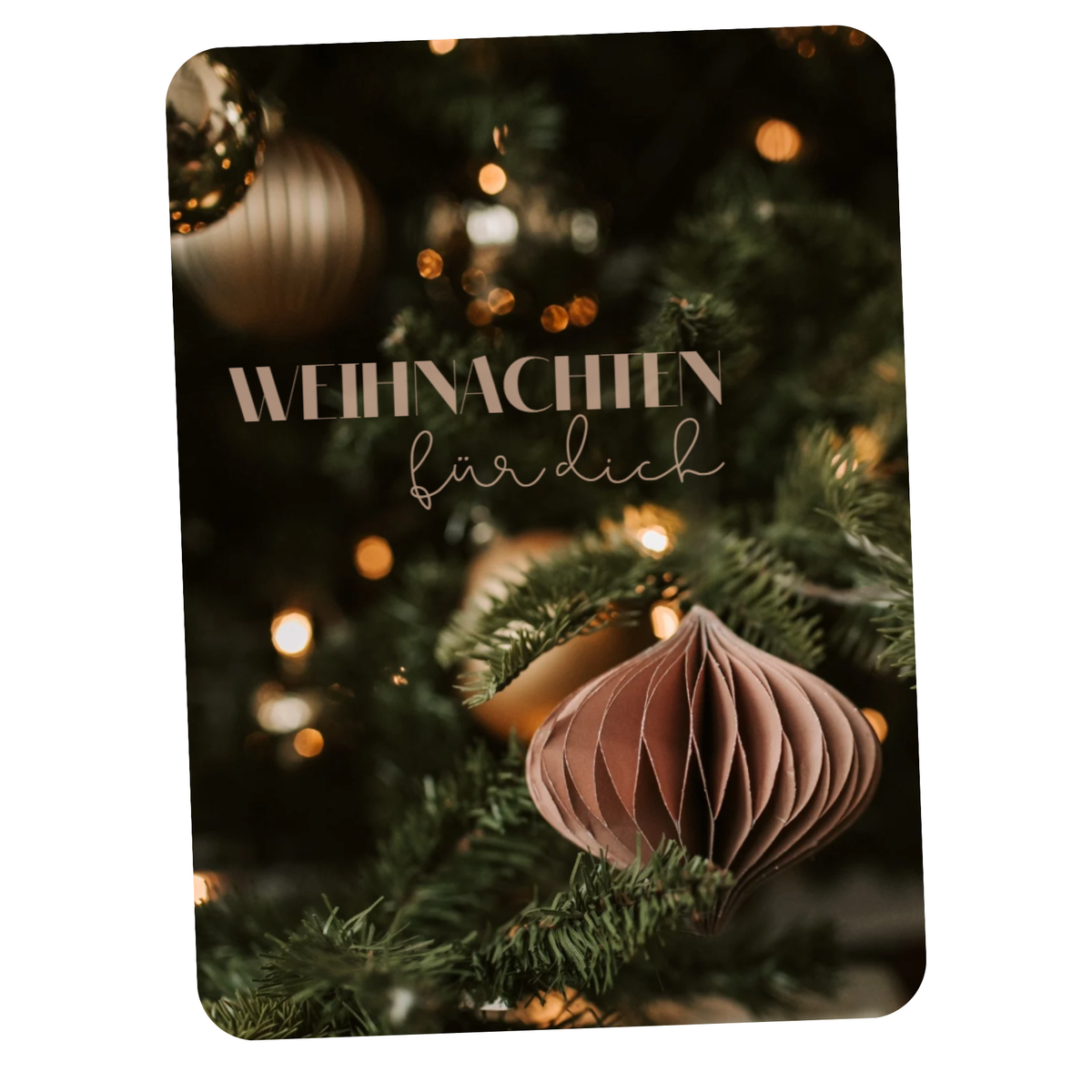 Postkarte - Weihnachten für dich