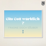A4 Plakat wetterfest quer - bärndütsch - Gits Gott würklich