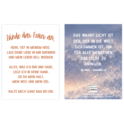 Streichholz-Briefchen - Ein Licht für dich