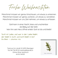 Herbarium-Karte - Frohe Weihnachten