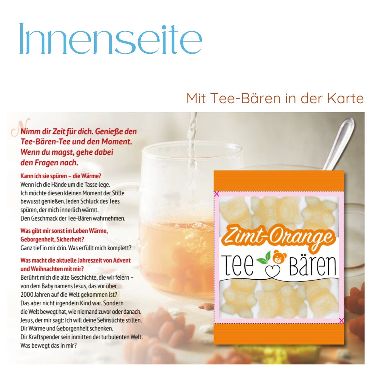 Teekarte - Wärme von Innen
