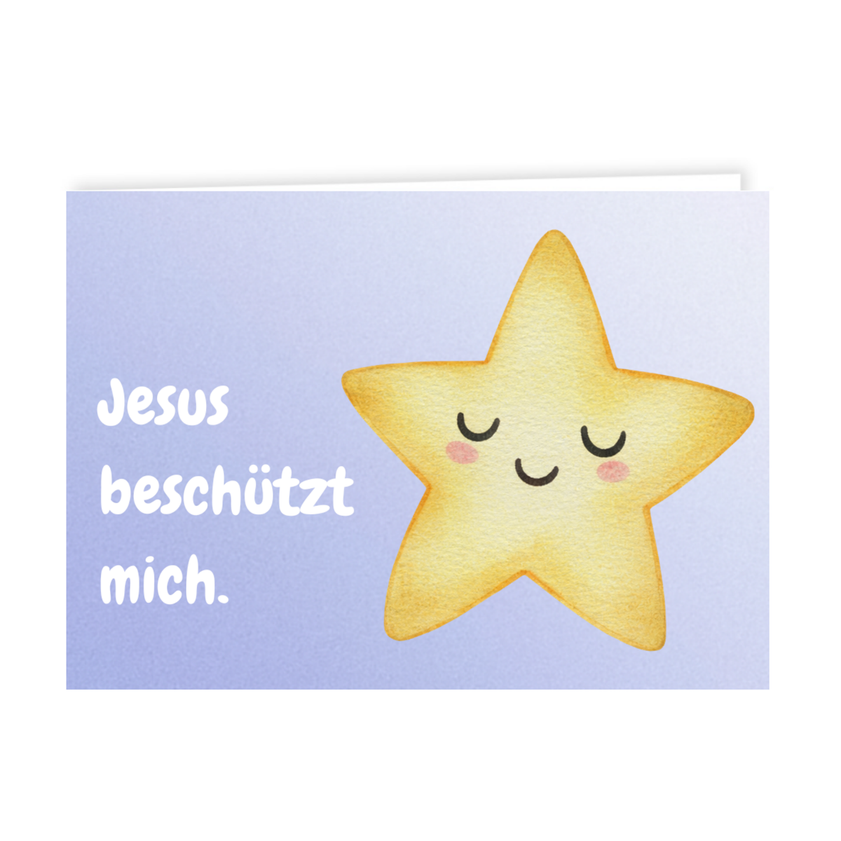 Grusskärtchen - "Jesus beschützt mich"