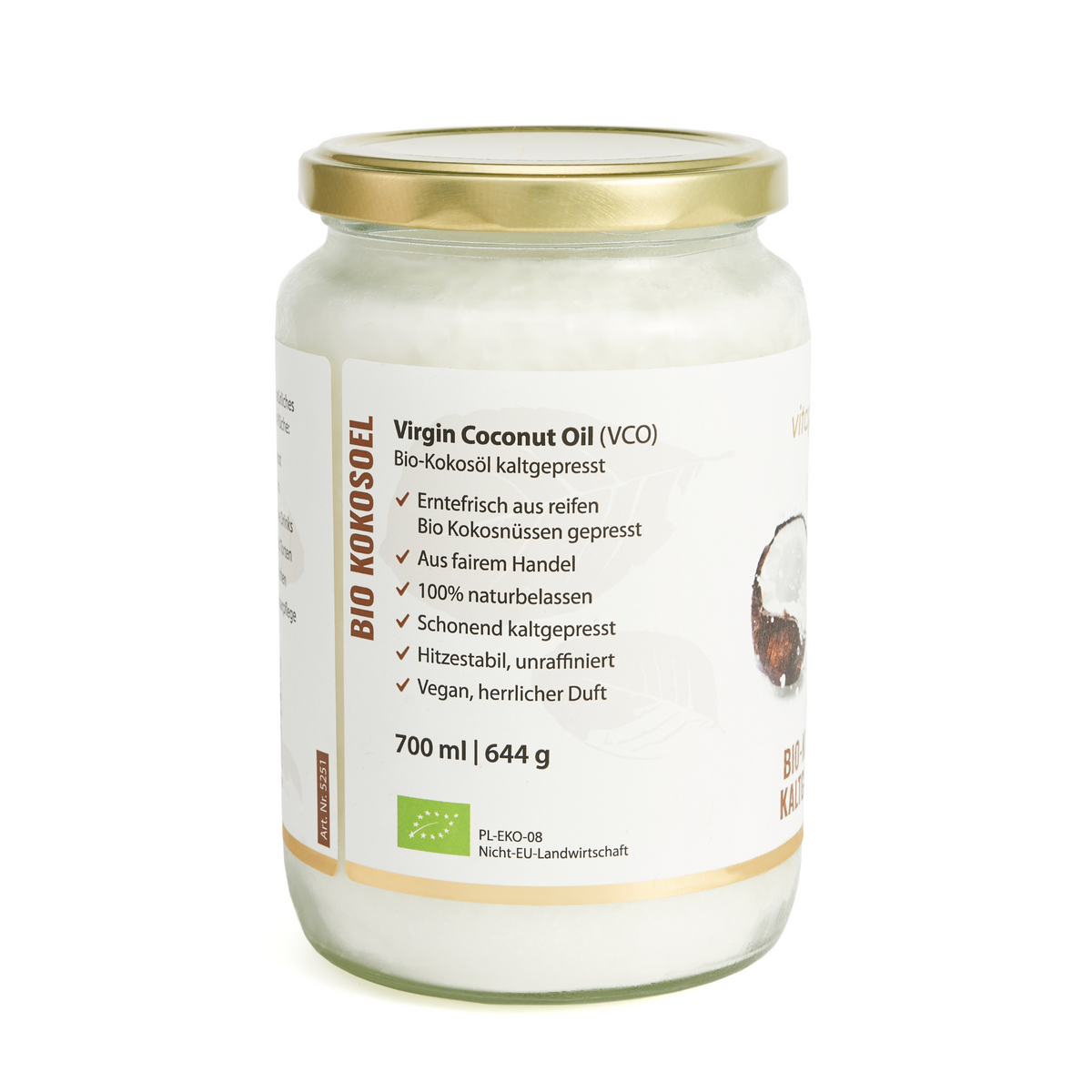 BIO-Kokosöl, NEU 700 ml
