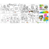 Ausmal-Leporello für Kinder mit 4 Szenen zur Ostergeschichte.