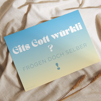 A4 Plakat wetterfest quer - Gits Gott würkli