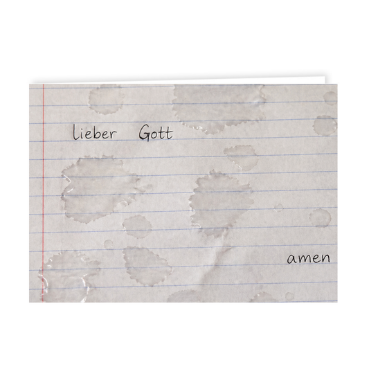 Grusskärtchen - Tränen - Lieber Gott ... amen