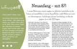 Broschüre "hoffnungsvoll" - Neuanfang mit 87