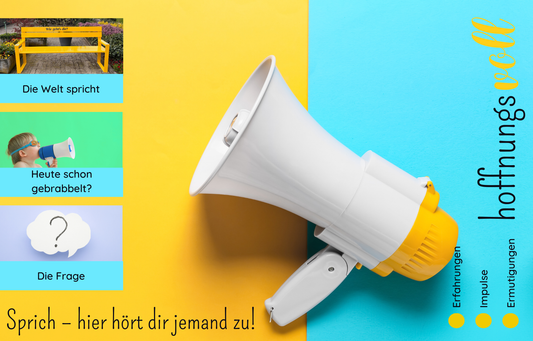 Broschüre "hoffnungsvoll" - Sprich, hier hört dir jemand zu!