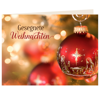 Doppelkarte - Gesegnete Weihnachten