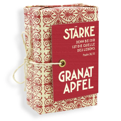 Schafmilchseife - Granatapfel "Stärke" mit Psalm 36.10