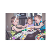 Farbenfrohe Ostern - mit Eierfarbe in der Karte