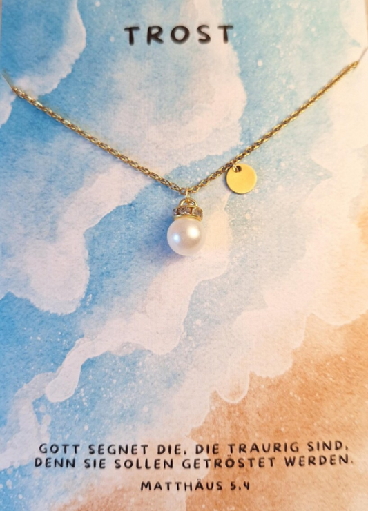 Schmuck: Halskette mit Karte - TROST