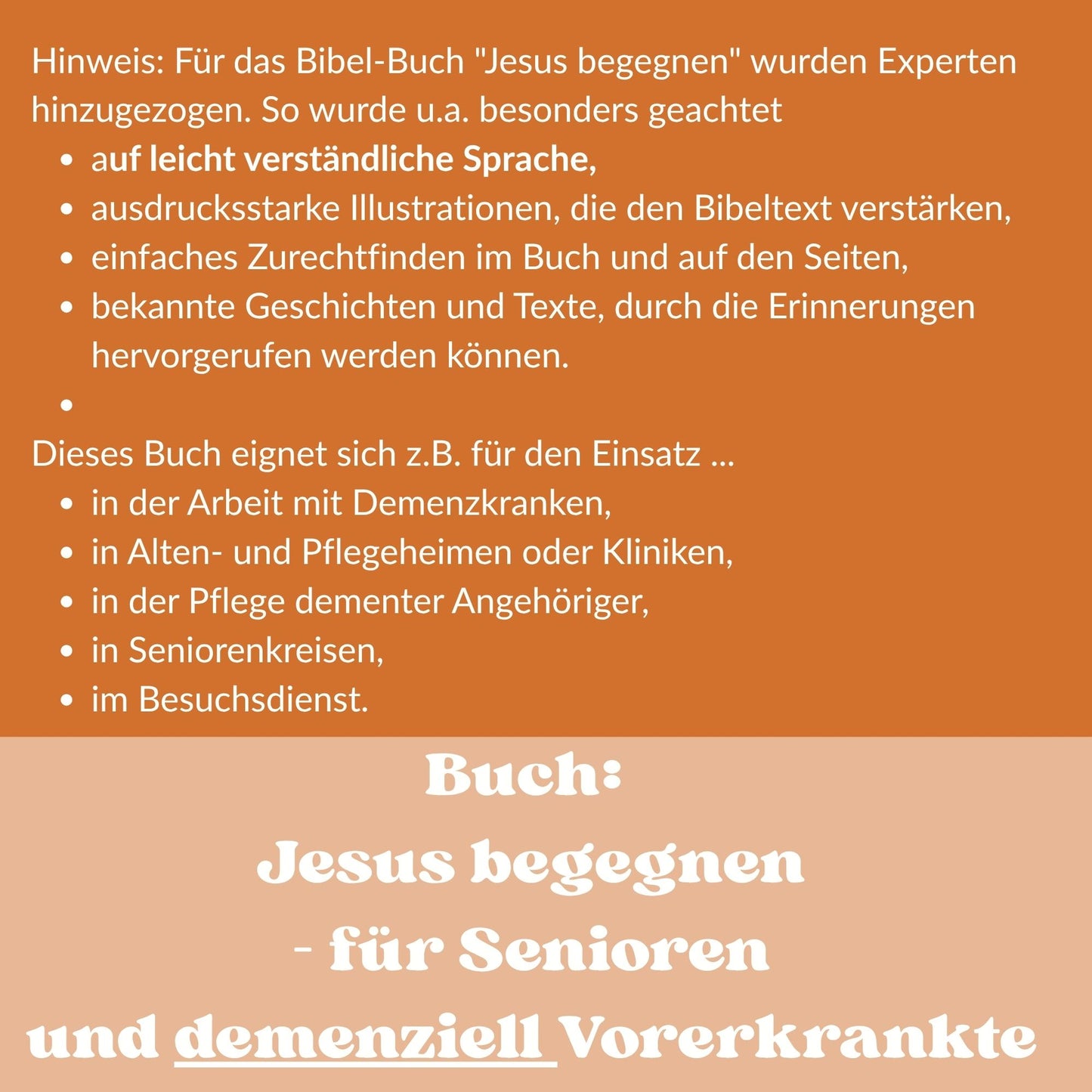 Buch - Jesus begegnen - für Senioren und demenziell Vorerkrankte